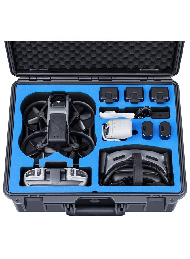 Lykus Titan AT110 Waterproof Hard Case for DJI Avata, Goggles 2/Goggles Integra, and FPV Remote Controller, Support up to 9 Avata batteries and 3 Goggles batteries [CASE ONLY]  - Image 1