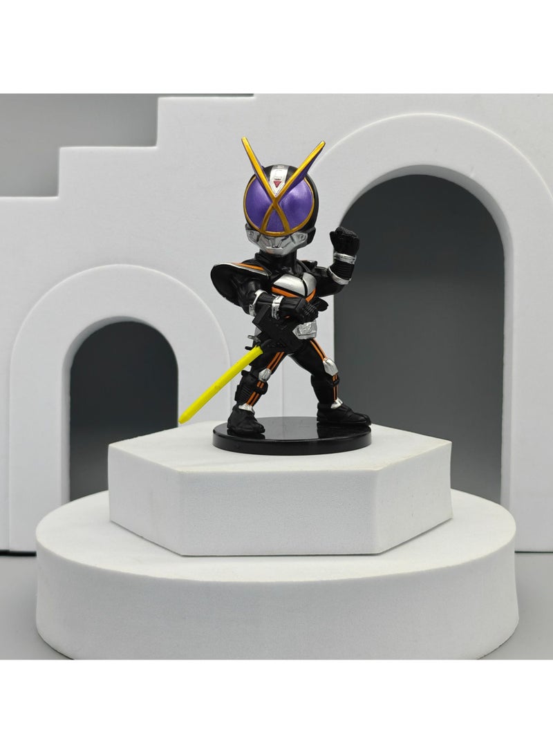 3 generations and 6 models of Kamen Rider anime figurines, Dragon Rider special camera masked Superman toy models, egg twisting machine figurines, and ornaments  - Image 2