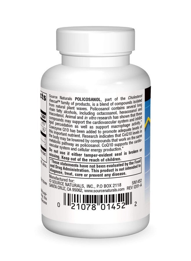 Source Naturals Policosanol with Coenzyme Q10 10 Mg Tablet, 60 Count - Image 2