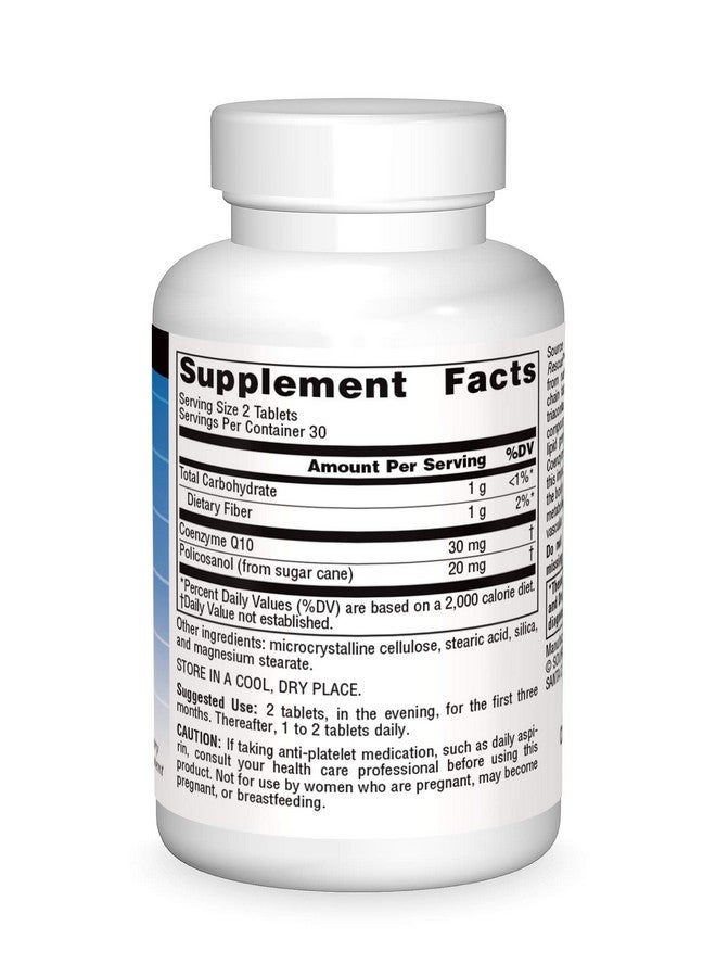 Source Naturals Policosanol with Coenzyme Q10 10 Mg Tablet, 60 Count - Image 3