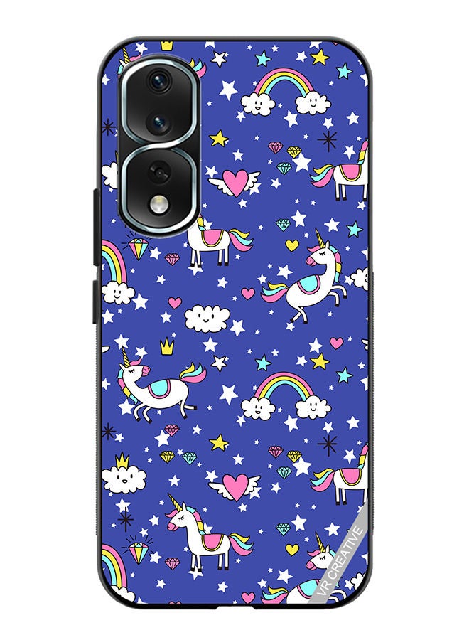 VR CREATIVE Protective Case Cover For Honor 80 Pro Unicorns Design Multicolour - Image 1