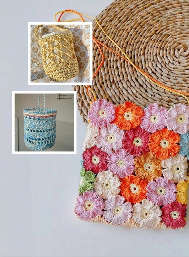 KITHED RAFFIA YARN, soft raffia yarn for crochet，328ft，Smooth Raffia for Hand Knitting Summer Hats and Bags (03 Cream Brown) - Image 4