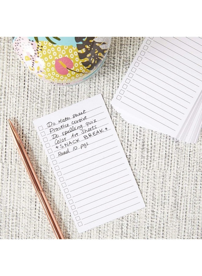 اوكونا اوتبوست مجموعة من 300 بطاقة فهرسة عمودية مقاس 3 × 5 مع مربعات اختيار لقوائم المراجعة والمهام اليومية، وبطاقات سميكة من اللوازم المكتبية - Image 3