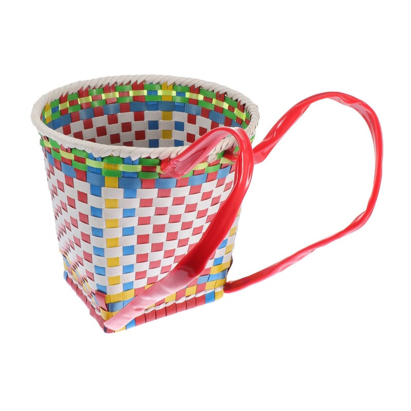 Pretzoom 1 Pack Little Pannier Toy Storage Basket Backpack Woven Knapsack For Boys Girls Random Color - Image 2