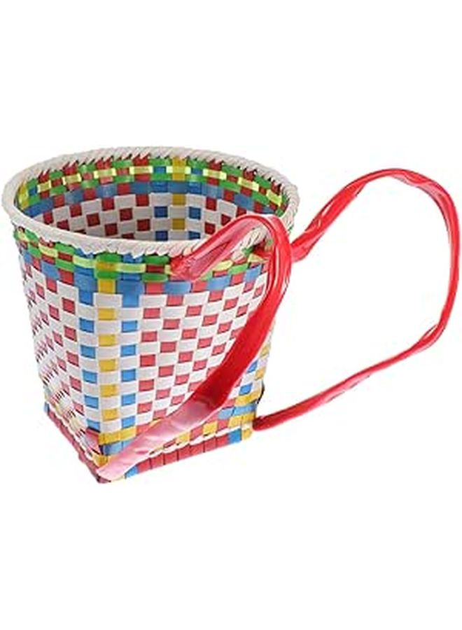 Pretzoom 1 Pack Little Pannier Toy Storage Basket Backpack Woven Knapsack For Boys Girls Random Color - Image 1