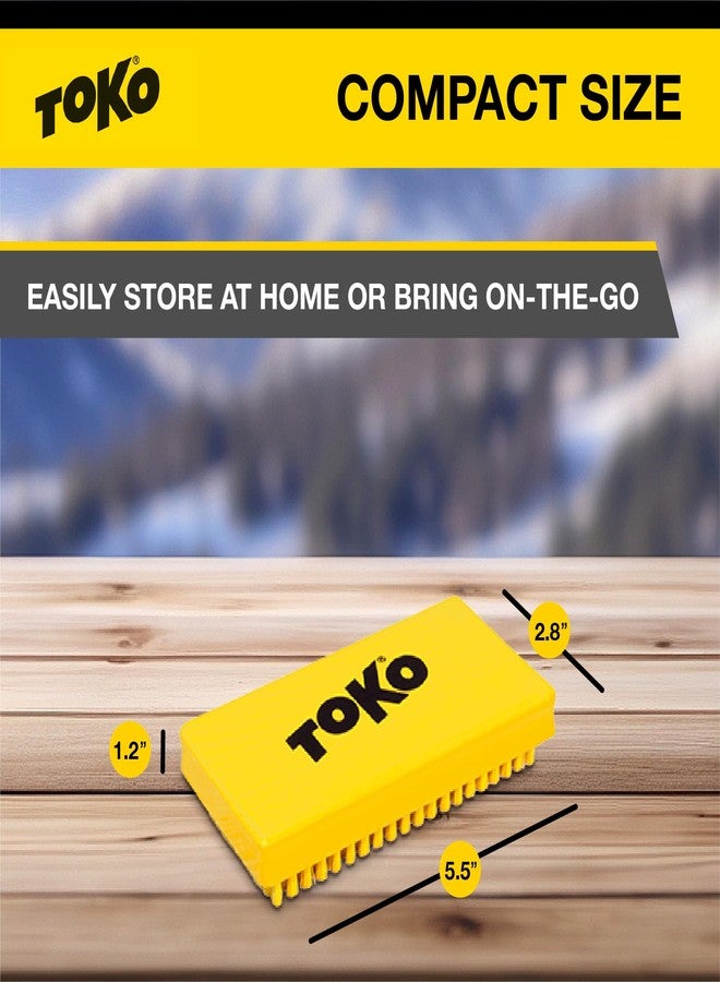 TOKO Ski Snowboard Waxing Polishing Brush 12mm Soft Nylon Brush - Image 3