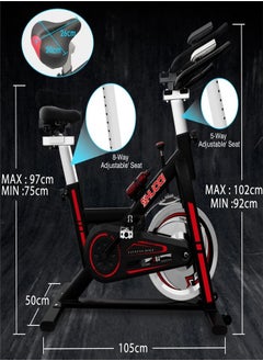 Exercise Bike with iPad Holder, Home Gym Exercise Bike with LCD Screen and Professional Seat - pzsku/Z0BE29B2B6907C61B12CFZ/45/_/1727709165/016516cd-2772-40ea-9012-2fdbbe17c314