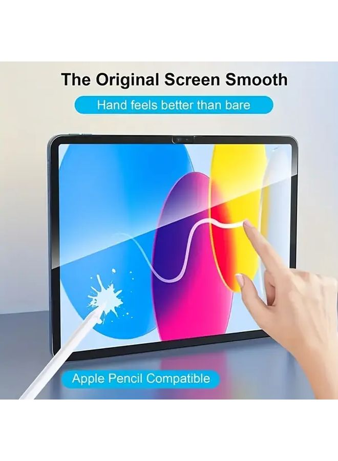 2 Pack Tempered Screen Protector For iPad 10th Gen 10.9 Inch 9H Hardness Bubble Free - Image 4