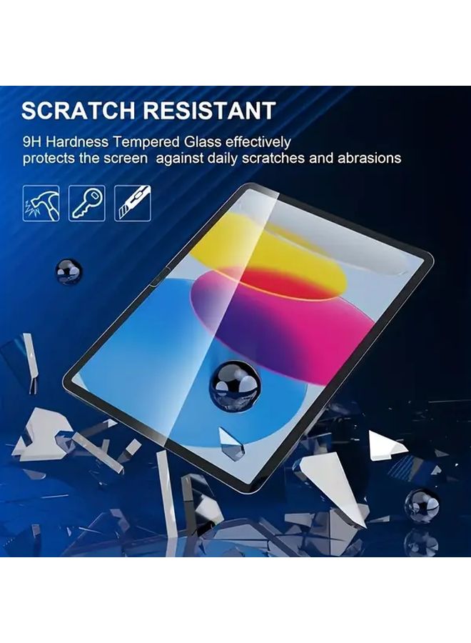 2 Pack Tempered Screen Protector For iPad 10th Gen 10.9 Inch 9H Hardness Bubble Free - Image 5