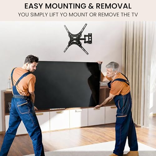 RISSACHI TV Stand Wall Mount for 32–55 Inch TVs | Smooth Movable TV Wall Mount with Swivel, Tilt & 45 kgs Load Capacity - Image 5