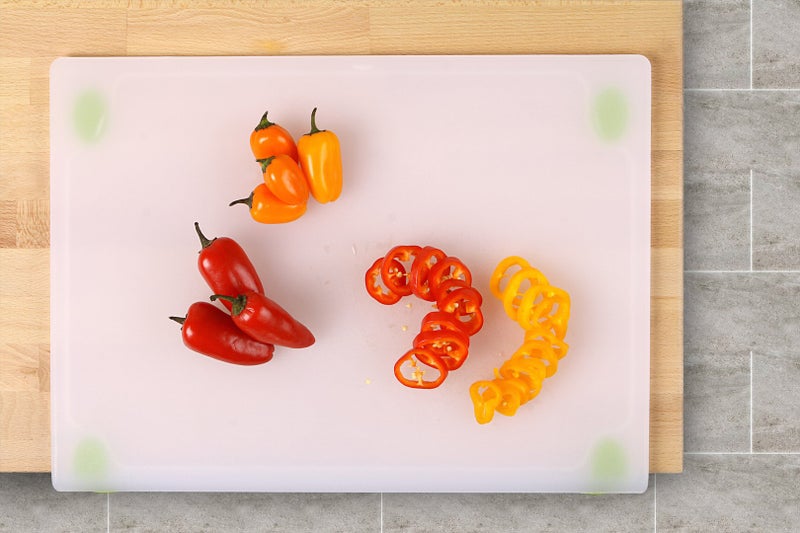 Dexas 431-22-383 Kitchen Workboard/Cutting Board, 12.5 by 17", Natural/Green - Image 4