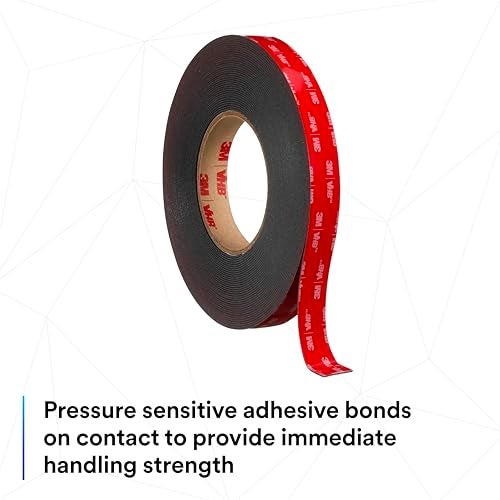 3M VHB Heavy Duty Mounting Tape 5952, 0.5" width x 5yd length (1 Roll) - Image 4