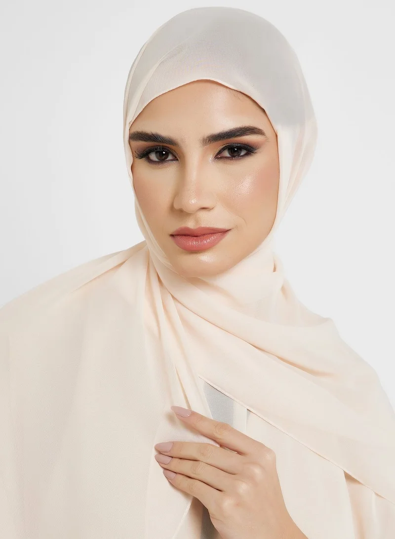 Khizana Embellished Sleeve Detail Abaya With Sheila