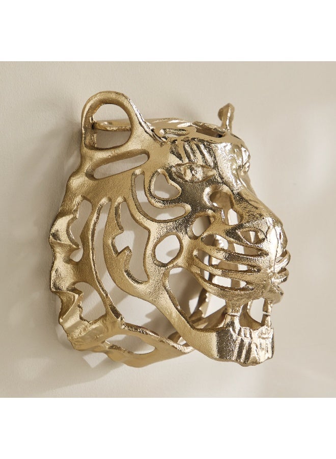 Home Box Viola Aluminium Tiger Face Wall Decor - 23x29x30 cm - Image 5