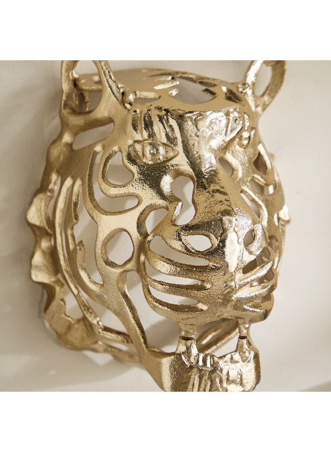 Home Box Viola Aluminium Tiger Face Wall Decor - 23x29x30 cm - Image 3