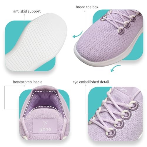 YOHO Fastlane 0600 Sneakers for Women | Stylish, Casual & Lightweight | Extra soft Walking Slip-On Shoes for Ladies/Girls | Lavender Mist -UK 8 - Image 5