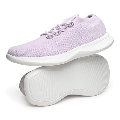 YOHO Fastlane 0600 Sneakers for Women | Stylish, Casual & Lightweight | Extra soft Walking Slip-On Shoes for Ladies/Girls | Lavender Mist -UK 8 - Image 1