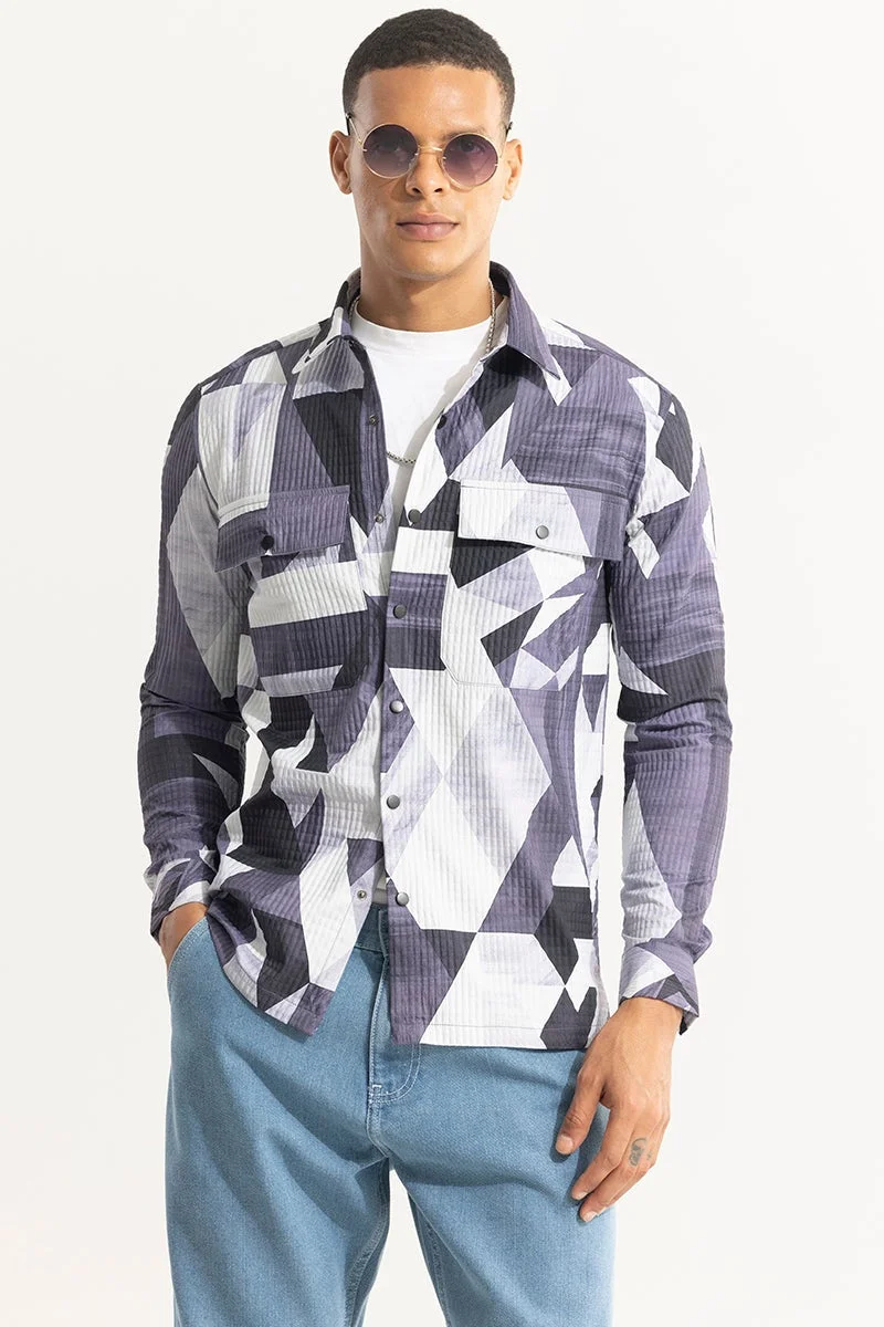 SNITCH Abstractix Grey Overshirt