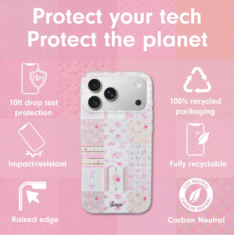 Sonix Case for iPhone 17 Pro Max | Compatible with MagSafe | 10ft Drop Tested | Patchwork Cottage - Image 4