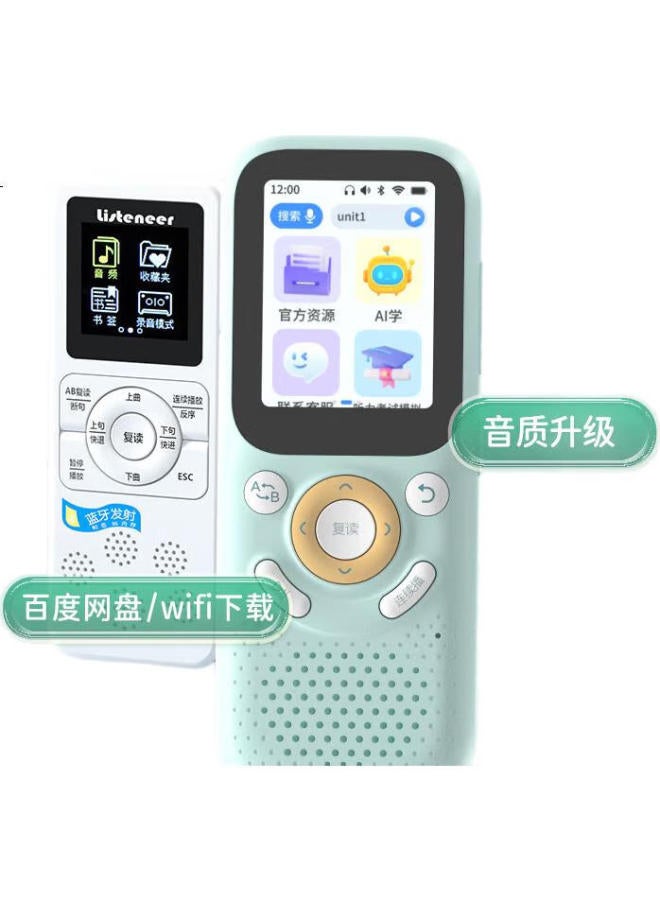Listeneer M5 English Listening Treasure, New Curriculum Standard Vocabulary Machine M2S Upgraded Version, Repeater, Ai Intelligent Listening Learning Device, High School Entrance Exam And College Entrance Exam Improvement, Vocabulary Memorization, Blue 64Gb - Image 1