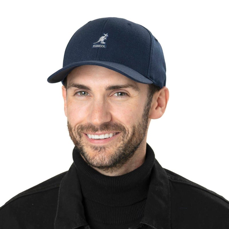 Kangol Wool Flexfit Baseball Hat for Men and Women, Small-Medium, Black - Image 2