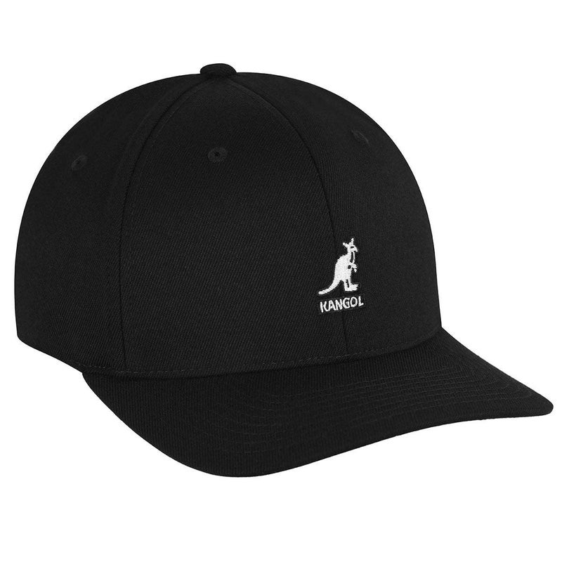 Kangol Wool Flexfit Baseball Hat for Men and Women, Small-Medium, Black - Image 3