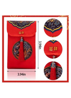 Y&D 4-Piece Satin Fabric Red Bag Spring Festival  - Image 5