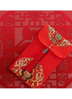 Y&D 4-Piece Satin Fabric Red Bag Spring Festival  - Image 2