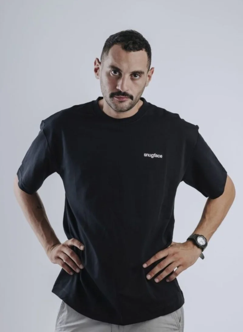 Snugface Snugface The Strap Oversized Tshirts, Black, SF15-5BLK, Size-S