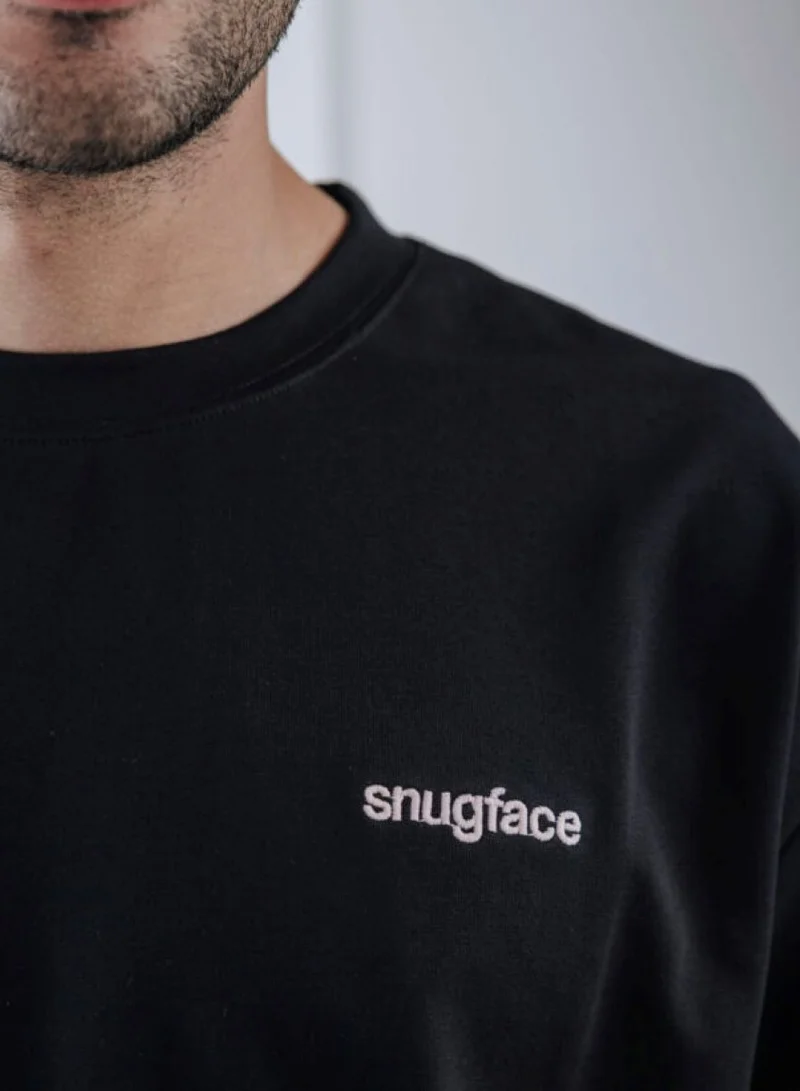 Snugface Snugface The Strap Oversized Tshirts, Black, SF15-5BLK, Size-S