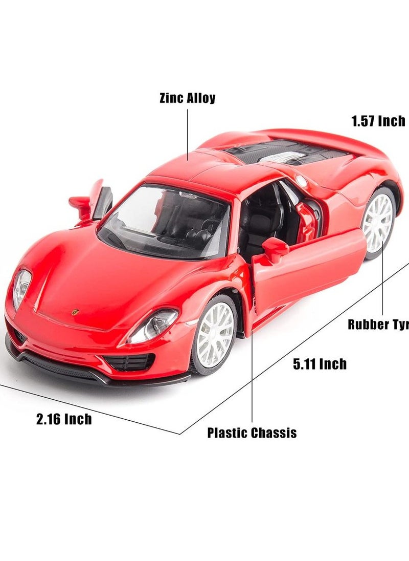Generic - Rmz City Porsche 918 Spyder Red 1/36 Diecast Scale Model Car - Image 1