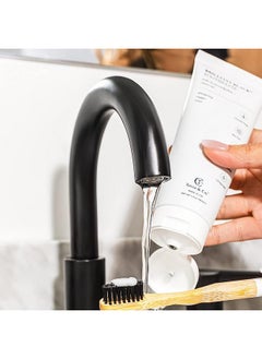 Terra & Co. Terra & Co. Brilliant Black Hydroxyapatite Charcoal Toothpaste for Whitening Teeth - Natural Vegan Sensitive Teeth Whitening Remineralizing Toothpaste Without Fluoride & SLS - Mint, 3.4 Ounces  - Image 3