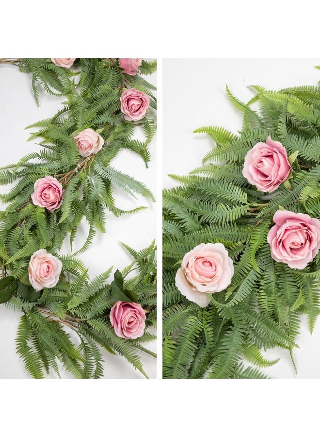 Briful Greenery Garland 5ft Fern Artificial Garland for Mantle Centerpieces Decor - Image 4