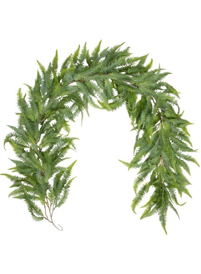 Briful Greenery Garland 5ft Fern Artificial Garland for Mantle Centerpieces Decor - Image 1