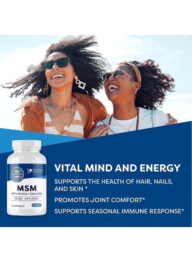 Vimergy MSM with Silica + Calcium Capsules, 120 Servings - Image 2