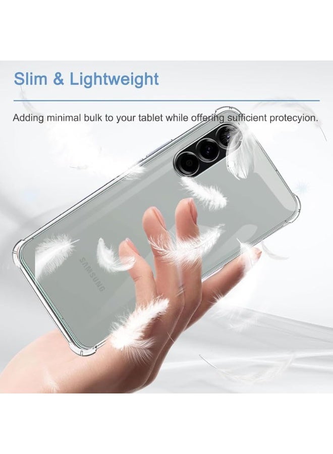 Muzz غطاء خلفي شفاف من الكريستال الواضح لهاتف سامسونج جالاكسي A17 5G | غطاء ناعم مضاد للصدمات من TPU | حواف مبطنة لحماية قصوى للغطاء الخلفي لهاتف سامسونج جالاكسي A17 2025 - Image 5