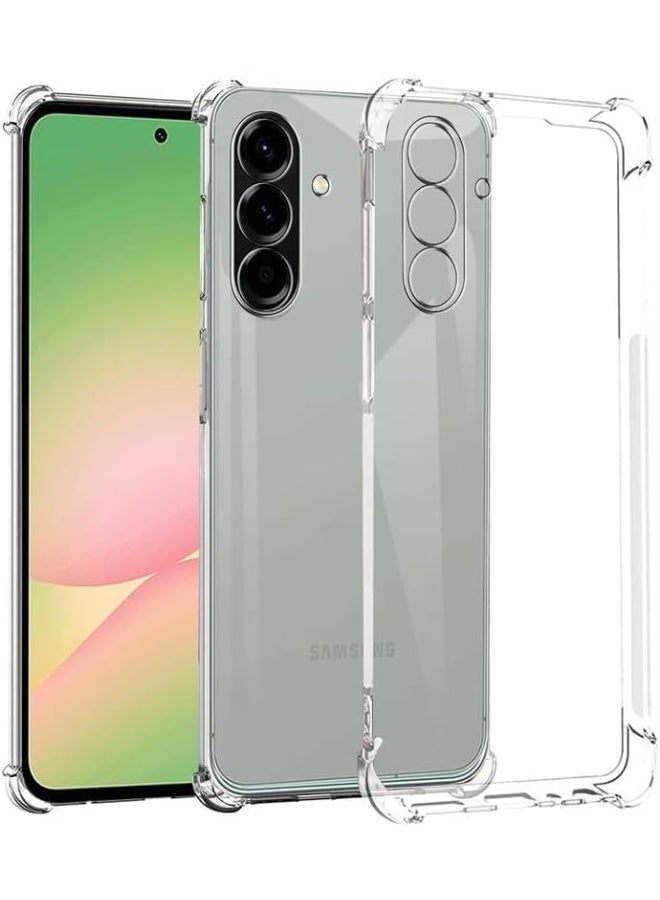 Muzz غطاء خلفي شفاف من الكريستال الواضح لهاتف سامسونج جالاكسي A17 5G | غطاء ناعم مضاد للصدمات من TPU | حواف مبطنة لحماية قصوى للغطاء الخلفي لهاتف سامسونج جالاكسي A17 2025 - Image 1