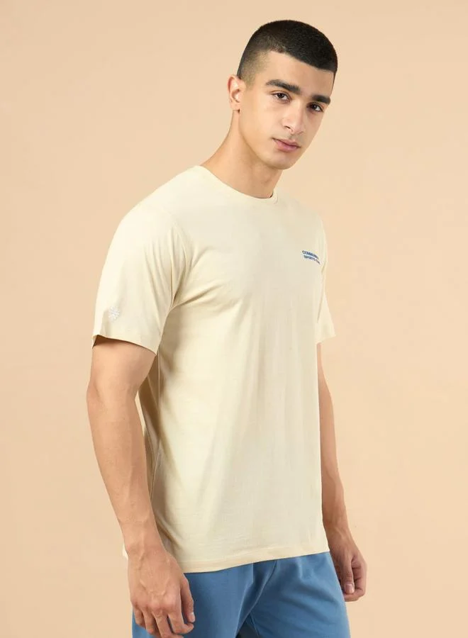 كالت تيشيرت بطبعة جرافيك مع أكمام قصيرة