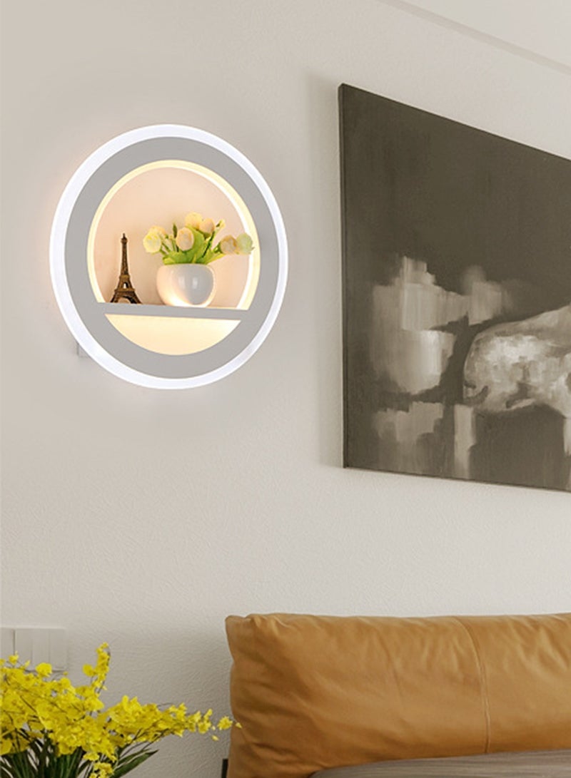 Sharpdo الشمال الإبداعية أدى الجدار مصباح الأزياء ثلاثة ألوان يعتم الحائط الشمعدان لديكور المنزل غرفة نوم غرفة المعيشة جو الديكور الجدار ضوء 21 واط برج الحديد - Image 2