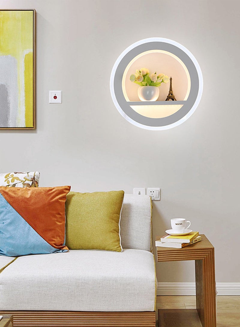 Sharpdo الشمال الإبداعية أدى الجدار مصباح الأزياء ثلاثة ألوان يعتم الحائط الشمعدان لديكور المنزل غرفة نوم غرفة المعيشة جو الديكور الجدار ضوء 21 واط برج الحديد - Image 1