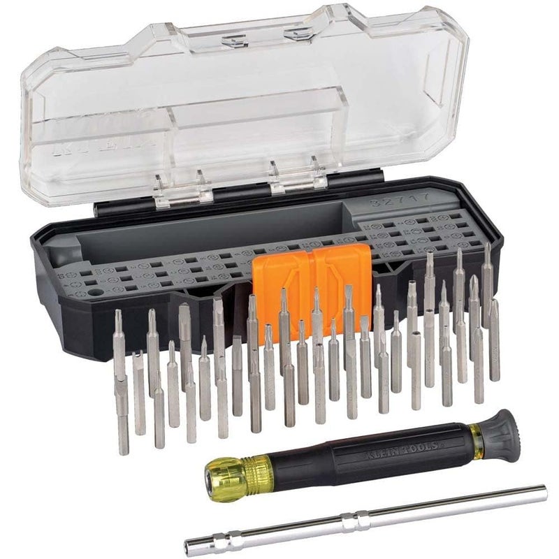 Klein Tools Klein Tools 32717 Precision Screwdriver Set with Case, All-in-One Multi-Function Repair Tool Kit Includes 39 Bits for Apple Products  - Image 1