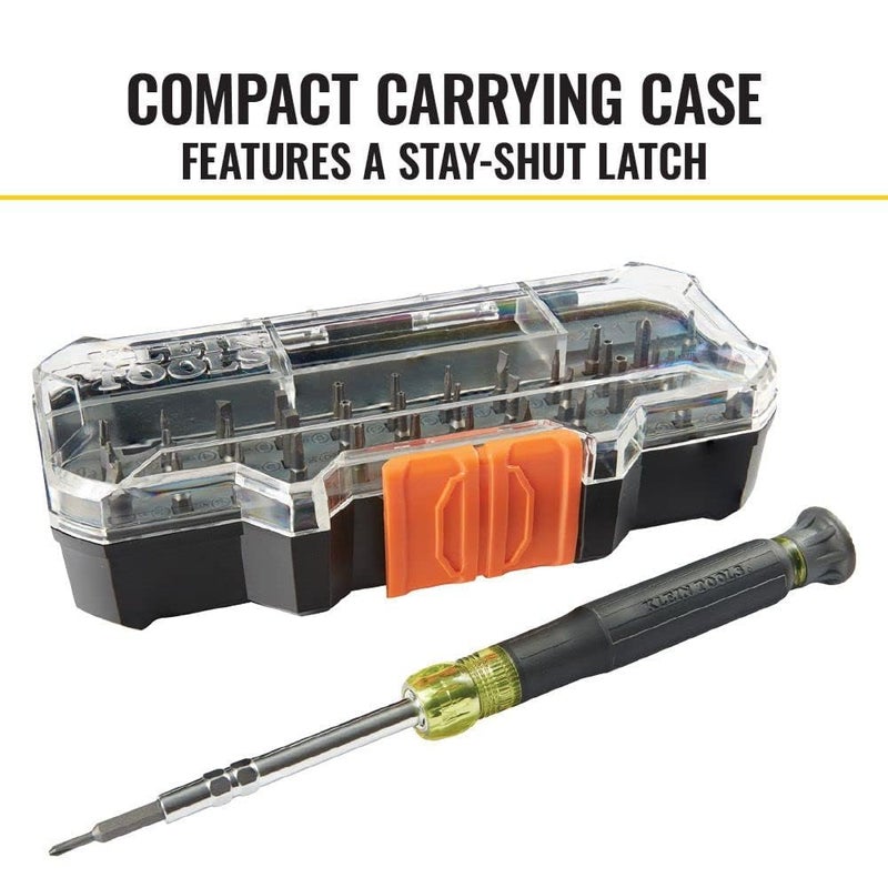 Klein Tools Klein Tools 32717 Precision Screwdriver Set with Case, All-in-One Multi-Function Repair Tool Kit Includes 39 Bits for Apple Products  - Image 4