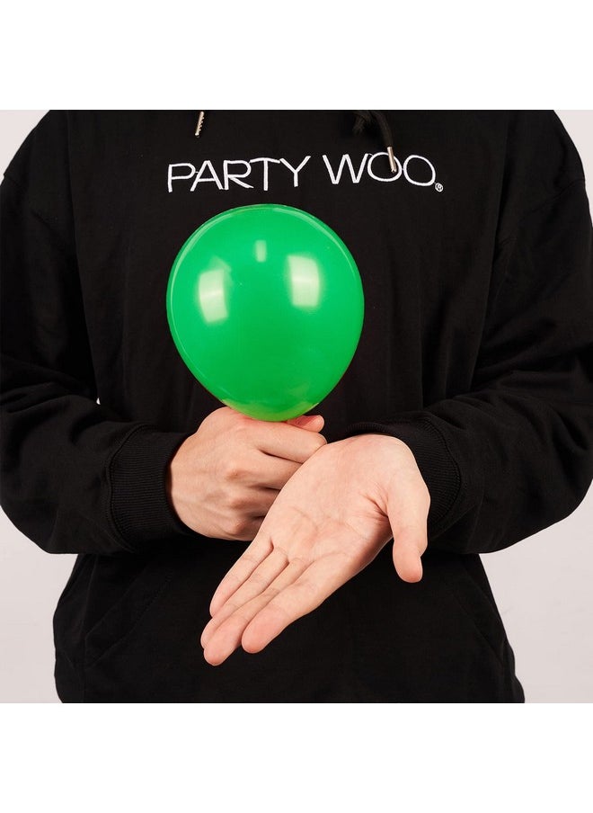 PartyWoo Clover Green Balloons, 120 Pcs 5 Inch Malachite Green Balloons, Green Balloons For Balloon Garland Balloon Arch As Party Decorations, Birthday Decorations, Baby Shower Decorations, Green-Y24  - Image 2