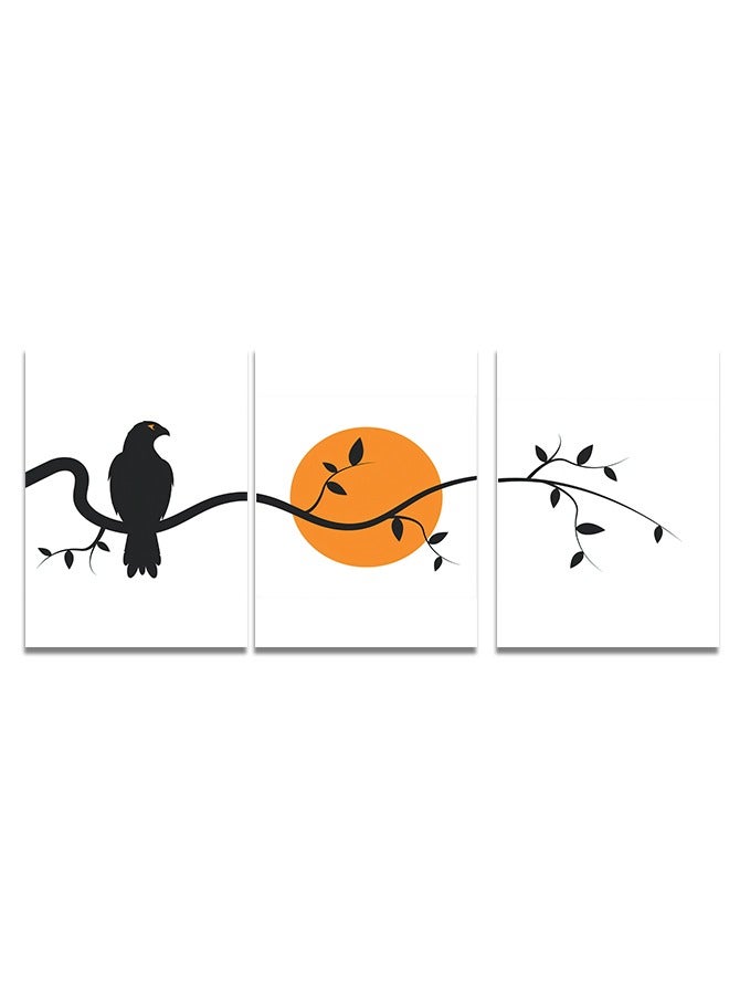 ماركتنا طقم من ثلاث لوحات كانفس على إطار خشبي بتصميم مودرن - Image 2