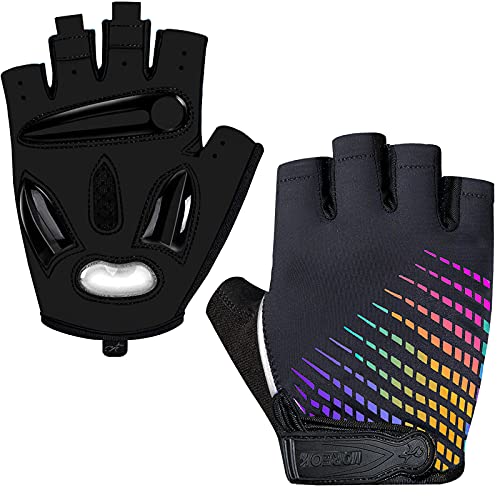 MOREOK-Cycling Gloves Bike Gloves for Men/Women-[5MM Gel Pad] Biking Gloves Night Glow-121-XL - Image 1