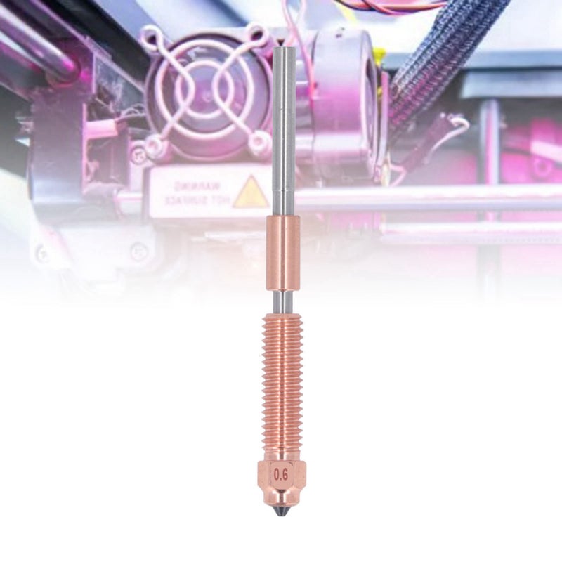 All Metal Integrated Printer Nozzle 30mm³/s Flow 600mm/s 0.6mm 3D Printer Nozzle for K1C K1 MAXIMUM for Ender 3V3 - Image 2