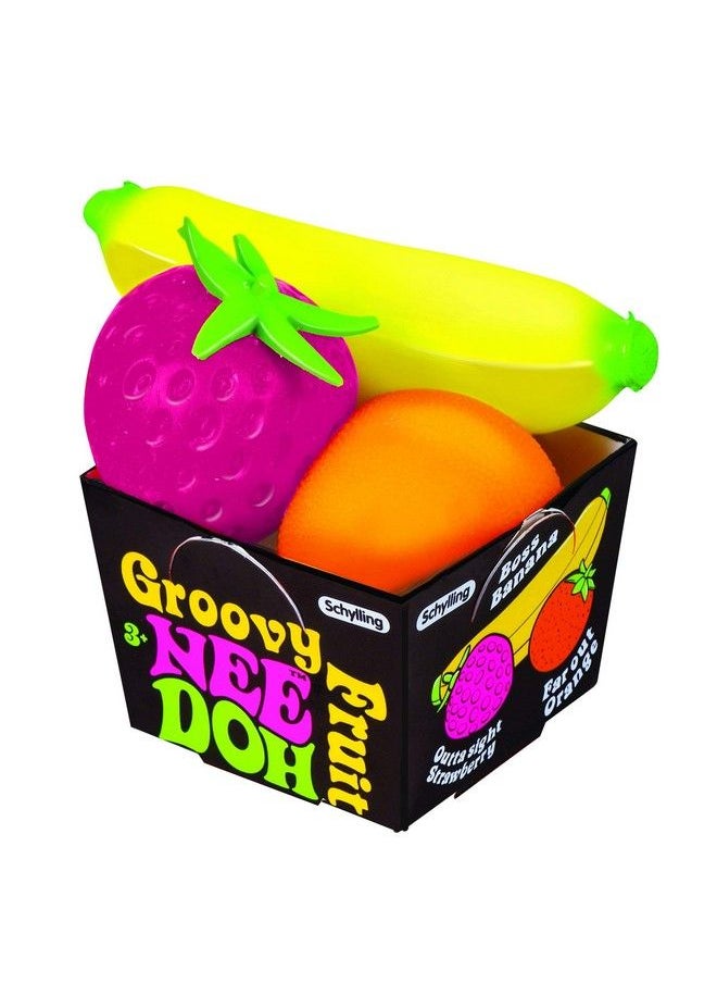 Schylling Nee Doh Groovy Fruit Novelty Toy (Gfnd)  - Image 2