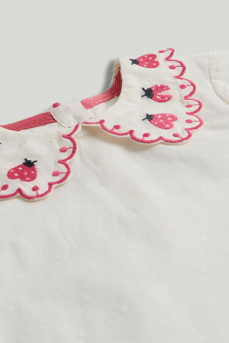 mothercare Ladybird Blouse and Shorts Outfit