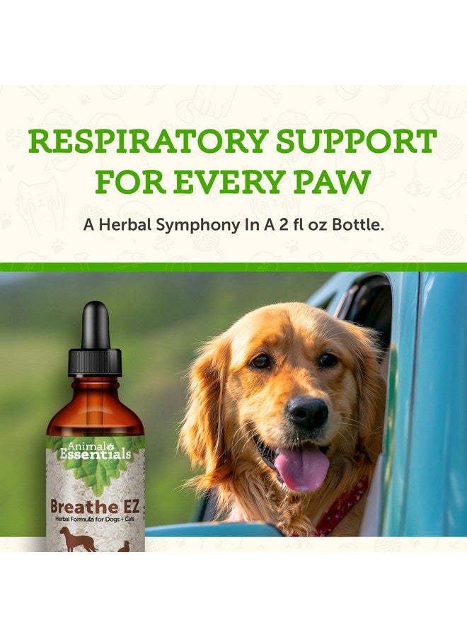Animal Essentials Breathe EZ for Dogs & Cats - Pet Respiratory Support Supplement, Clear & Easy Breathing, Healthy Respiration, Herbal Formula - 2 Fl Oz - Image 3