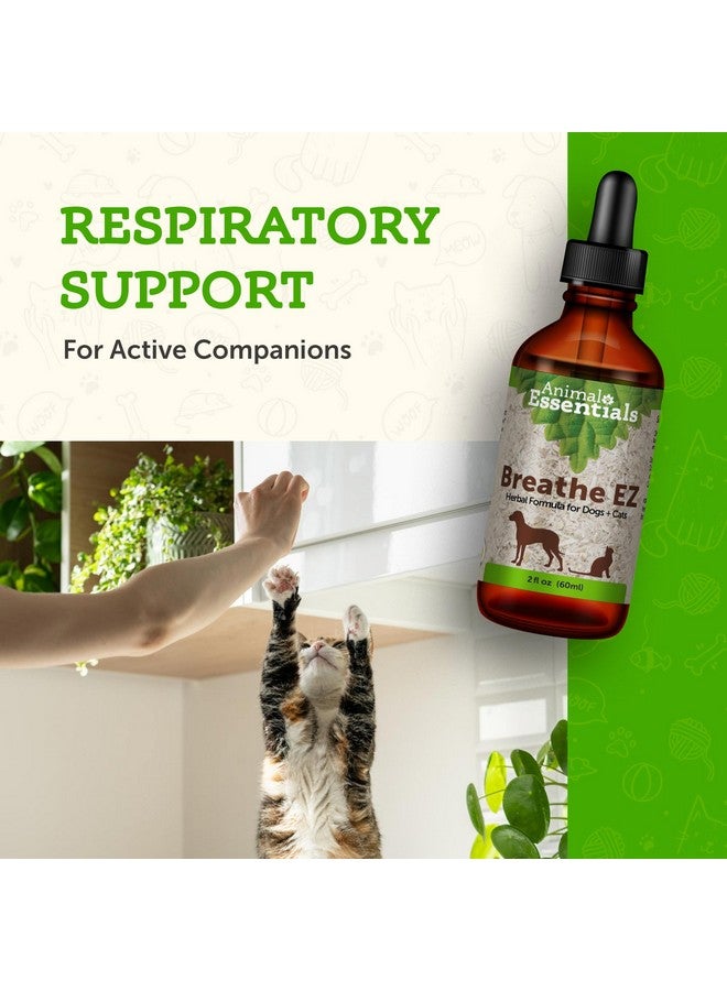 Animal Essentials Breathe EZ for Dogs & Cats - Pet Respiratory Support Supplement, Clear & Easy Breathing, Healthy Respiration, Herbal Formula - 2 Fl Oz - Image 4